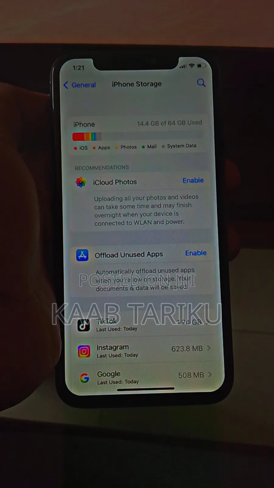Apple iPhone X 64 GB Black