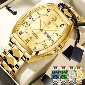 Poedagar Gold-Toned Quartz Men's Wristwatch