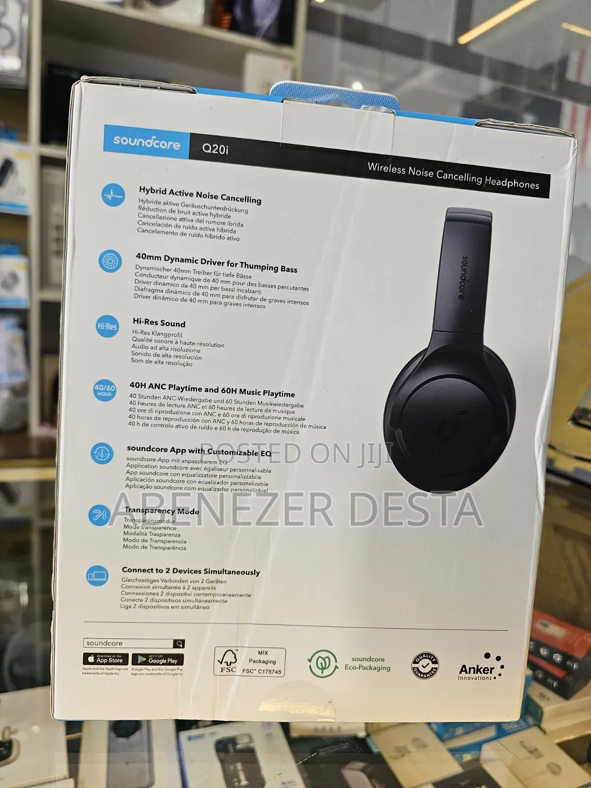 Anker Soundcore Q20i Wireless Hybrid Active Noise-Cancelling Over-Ear