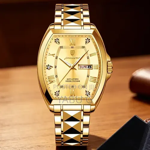 POEDAGAR New Fashion Men's Watches Stainless Steel Luxury