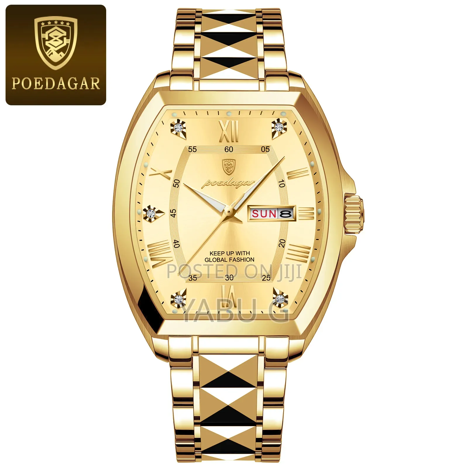 POEDAGAR New Fashion Men's Watches Stainless Steel Luxury