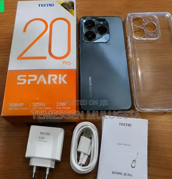 Tecno Spark 20 128 GB Black