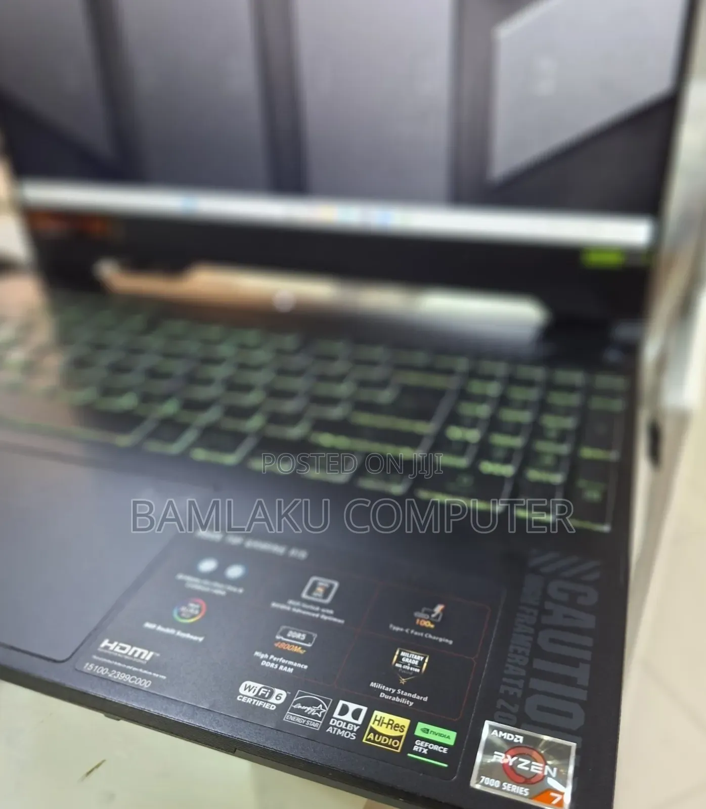 New Laptop Asus TUF Gaming A15 16GB AMD Ryzen 7 SSD 512GB