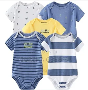 Romper Gift Set 5 in 1 ባለ 5 ፍሬ የልጆች የዳይፐር ቲሸርት