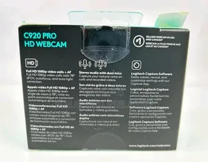 Logitech C920 HD Pro Webcam 1080p USB Widescreen Built in Mic Black