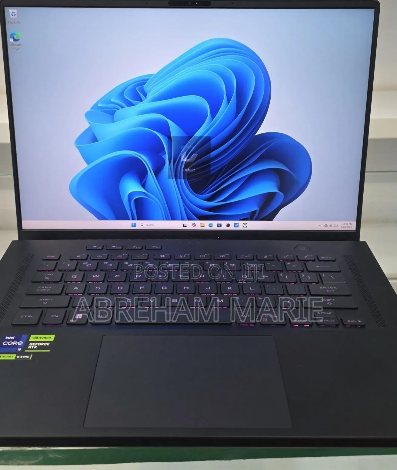 New Laptop Asus ROG Zephyrus G15 16GB Intel Core i9 SSD 1T