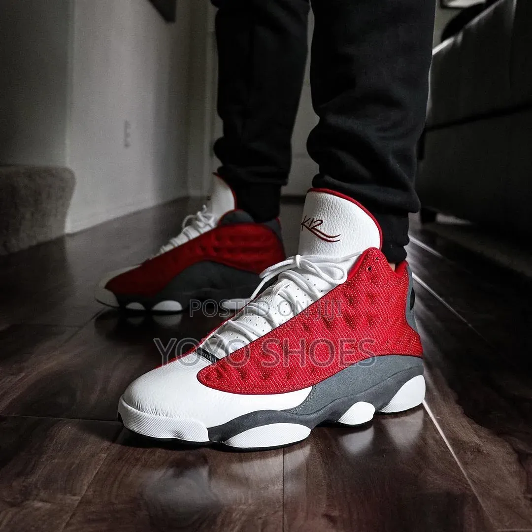Nike Air Jordan 13 Retro "Red Flint "Unisex Fashion Boots Shoes