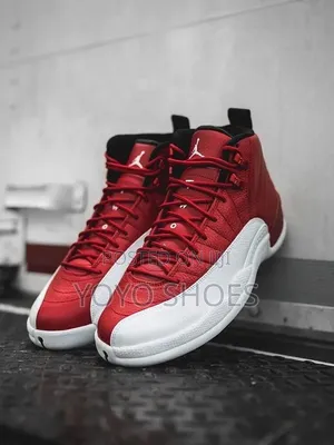 Air Jordan 12 Retro "Gym Red"/White Unisex Fashion Shoes