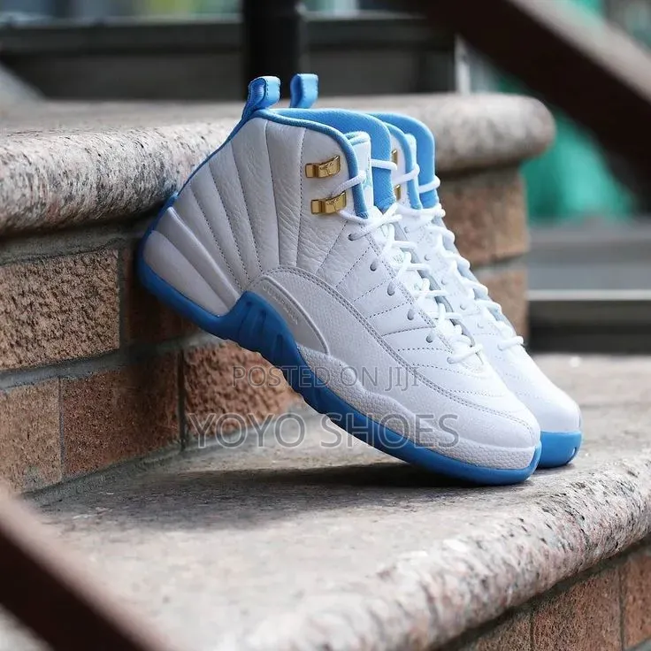 AIR Jordan 12 Retro "Melo" University Blue,Metallic Silver Unisex Shoe