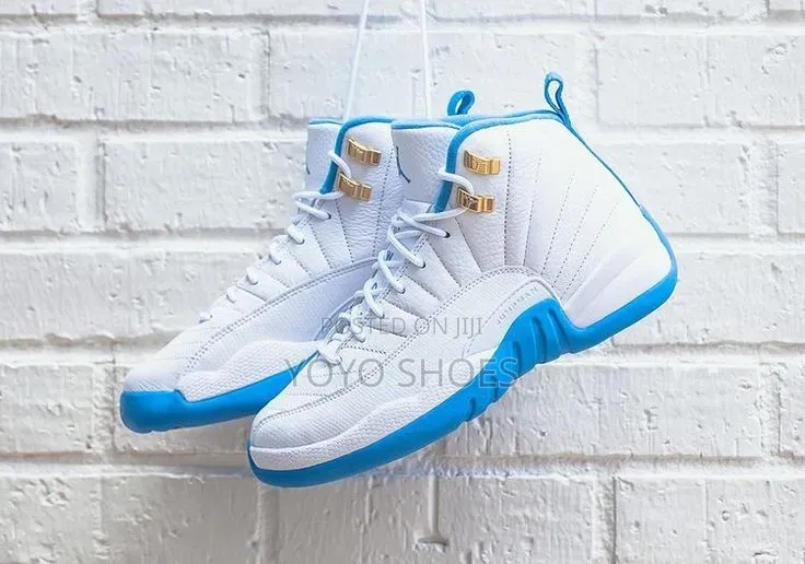 AIR Jordan 12 Retro "Melo" University Blue,Metallic Silver Unisex Shoe