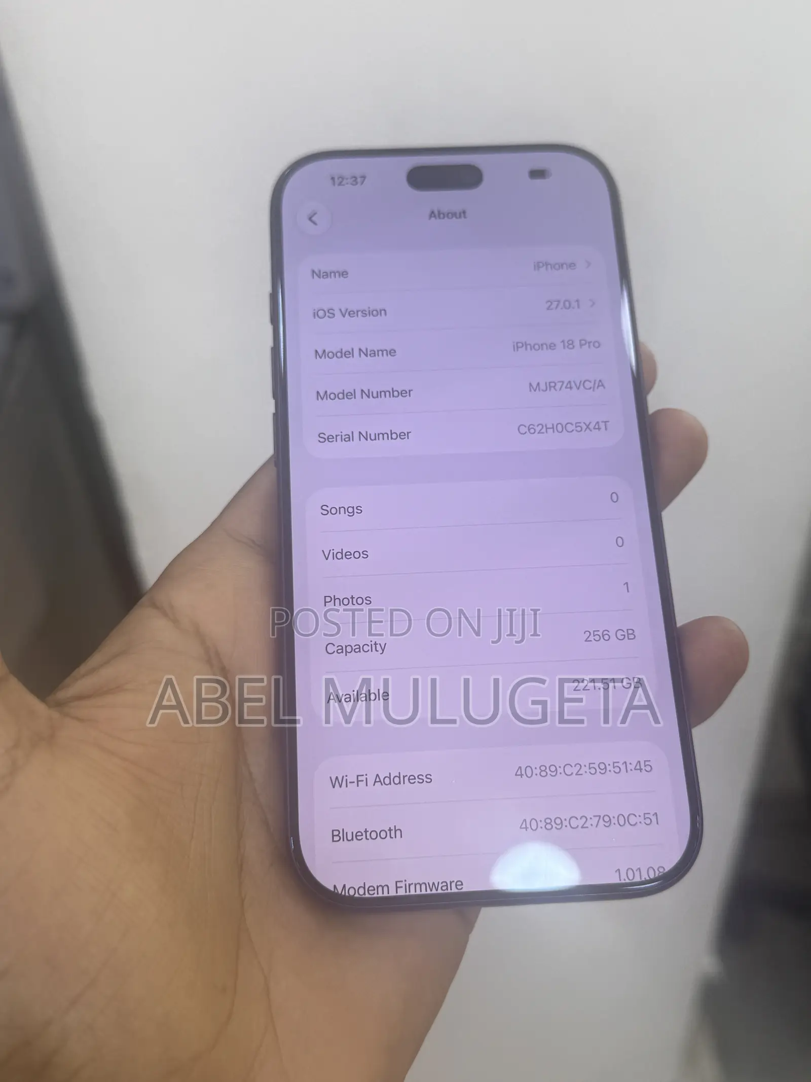New Apple iPhone 18 Pro 256 GB Purple