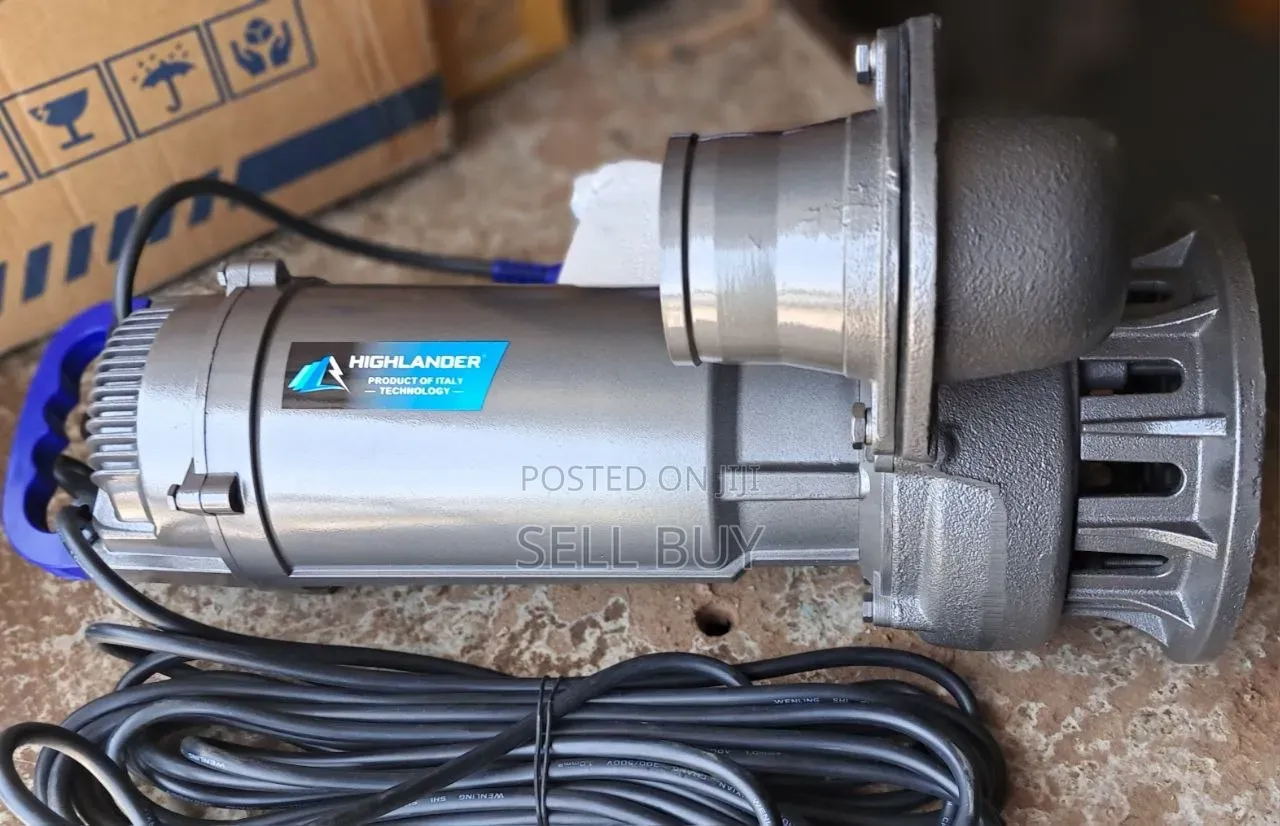 ሃይላንደር (Highlander) 1hp ከባድ ስራ የሚችል የውሃ ውስጥ የመጠጫ/የመውጫ ፓምፕ