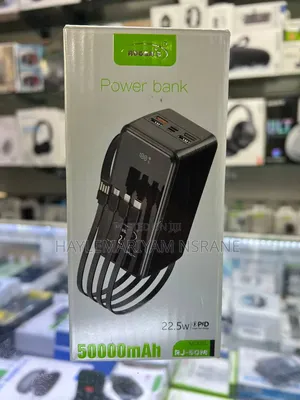 Original RUGGA'S RJ-50M 50000mAh Power Bank 22.5W Fast Charge PD