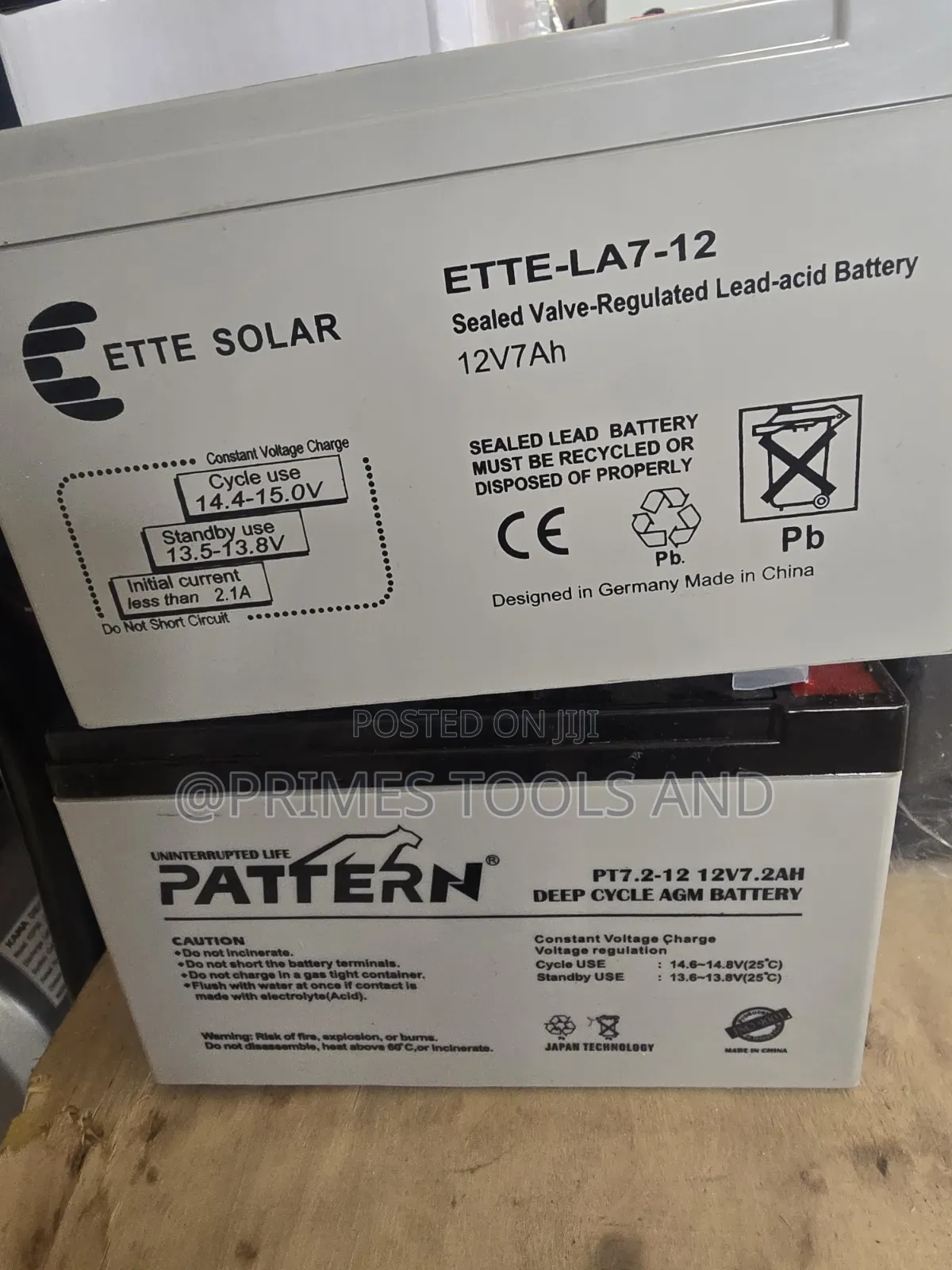 PATTERN Battery | 12V 7Ah UPS Battery Addis Ababa