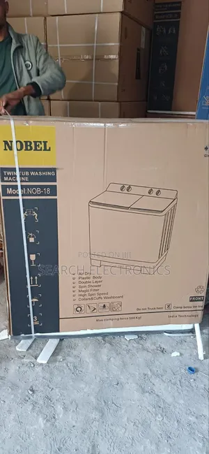 Nobel 15,kg Coper Motor Washing Machine Semi Automatic Seastem Wash