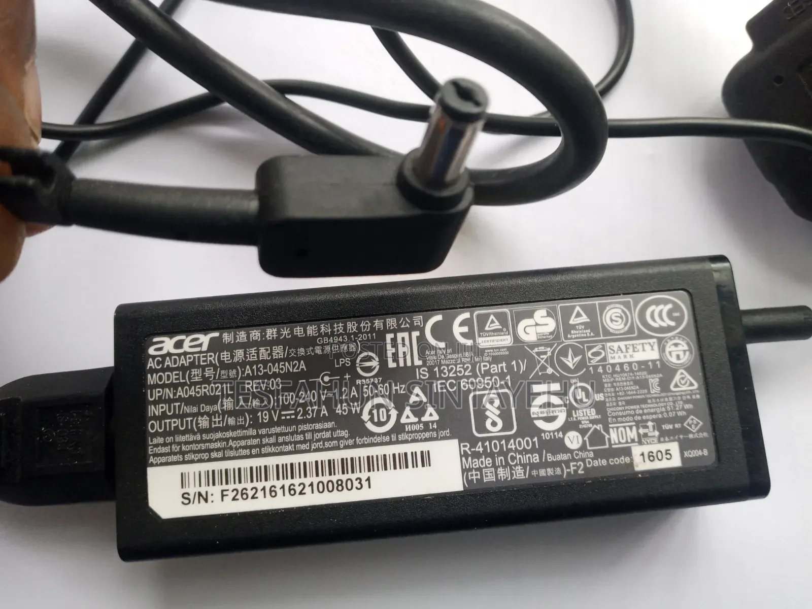Origional Dell and Acer Adapter