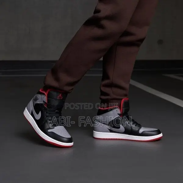 Nike Air Jordan 1 Mid Shadow Black Cement – New Arrival