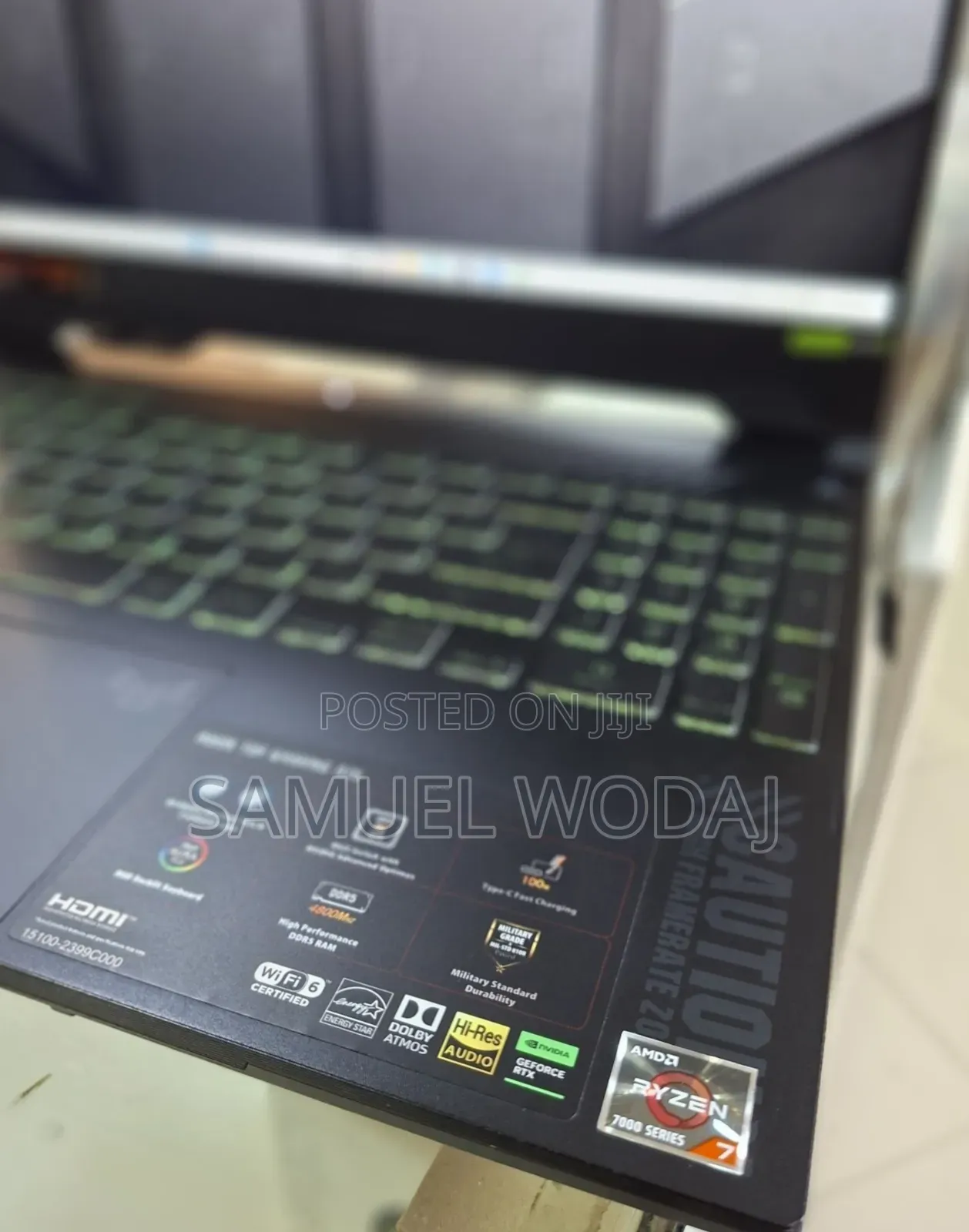 New Laptop Asus TUF Gaming A15 16GB Intel Core i5 SSD 512GB