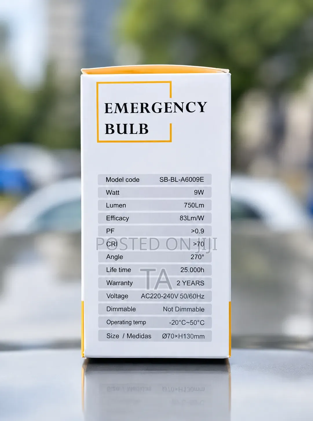 Saba 9w Emergency Led Bulb ቻርጅ የሚደረግ አምፖል