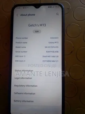 Samsung Galaxy M13 64 GB Black