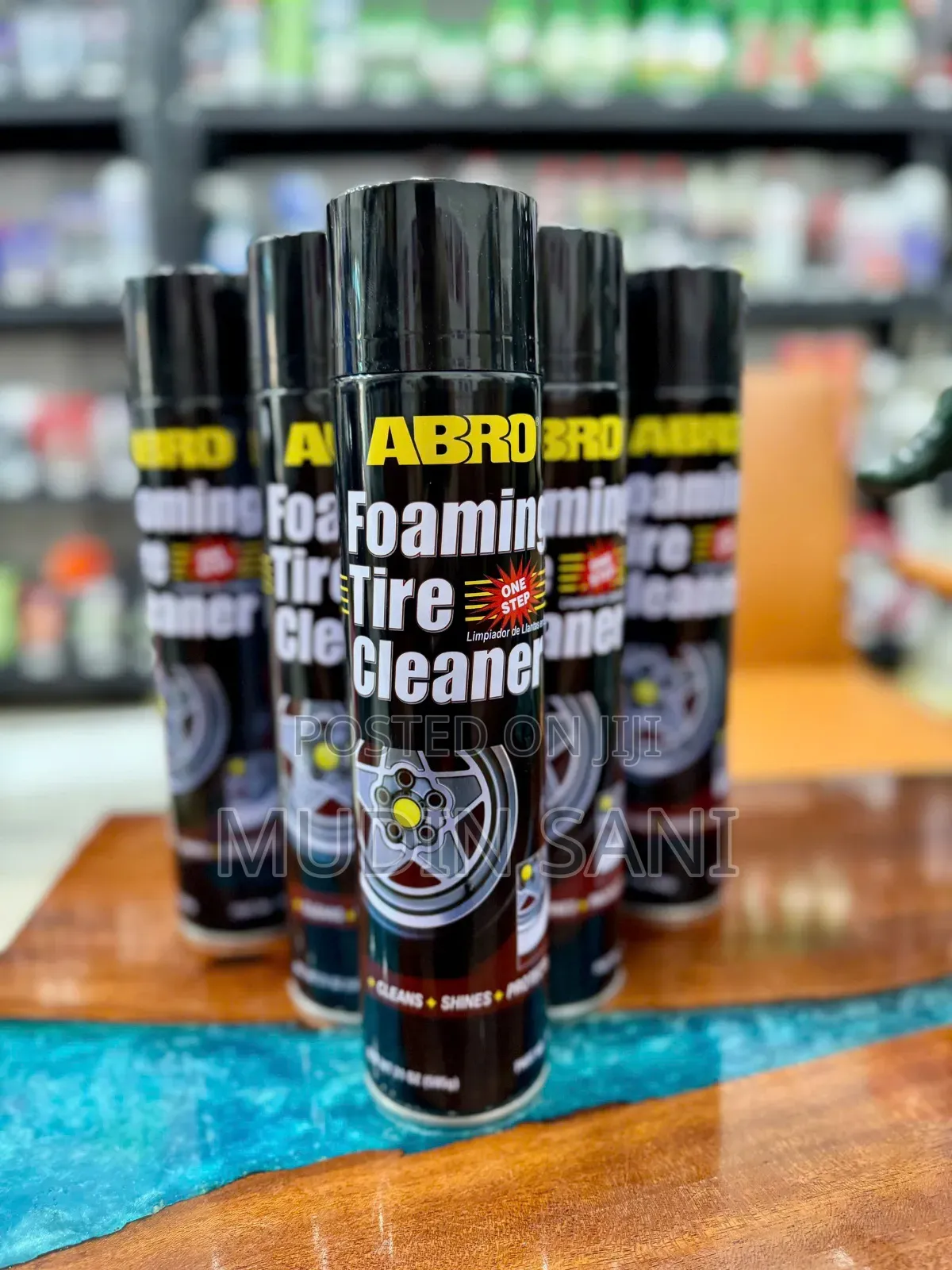 የጎማ ማጥቆሪያ ABRO Tire Shine & Cleaner Spray (Original U.S. Brand)