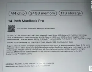 New Laptop Apple MacBook Pro 2024 M4 24GB Apple M4 Pro SSD 1T