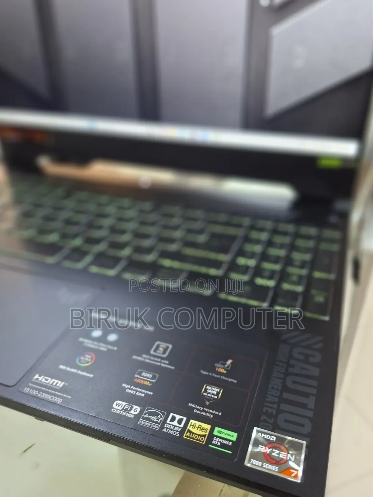 New Laptop Asus TUF Gaming A15 16GB AMD Ryzen 7 SSD 512GB