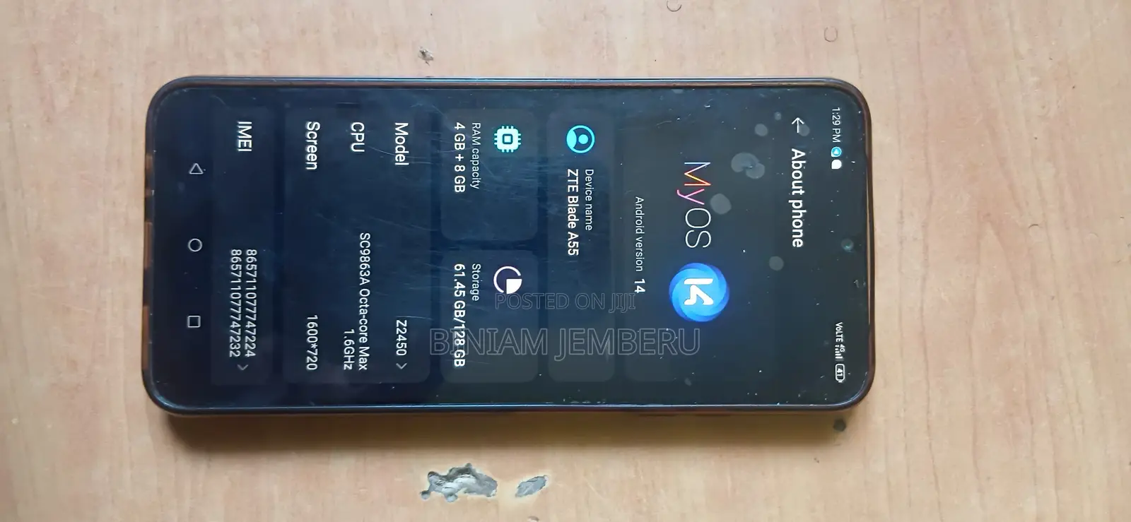 ZTE Blade A55 128 GB Blue