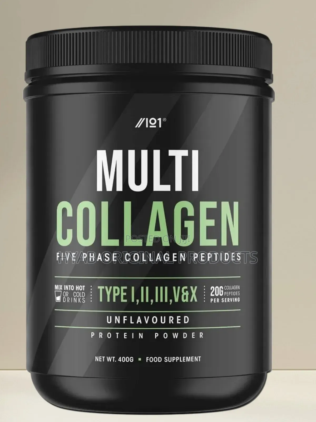 Multi Collagen (400g) - Types I, II, III, v & X - Hydrolyzed GrassFed