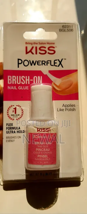 KISS Powerflex Brush-on Nail Glue | Ultra Hold False Nail Adhesive