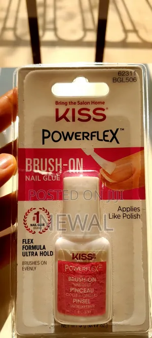 KISS Powerflex Brush-on Nail Glue | Ultra Hold False Nail Adhesive