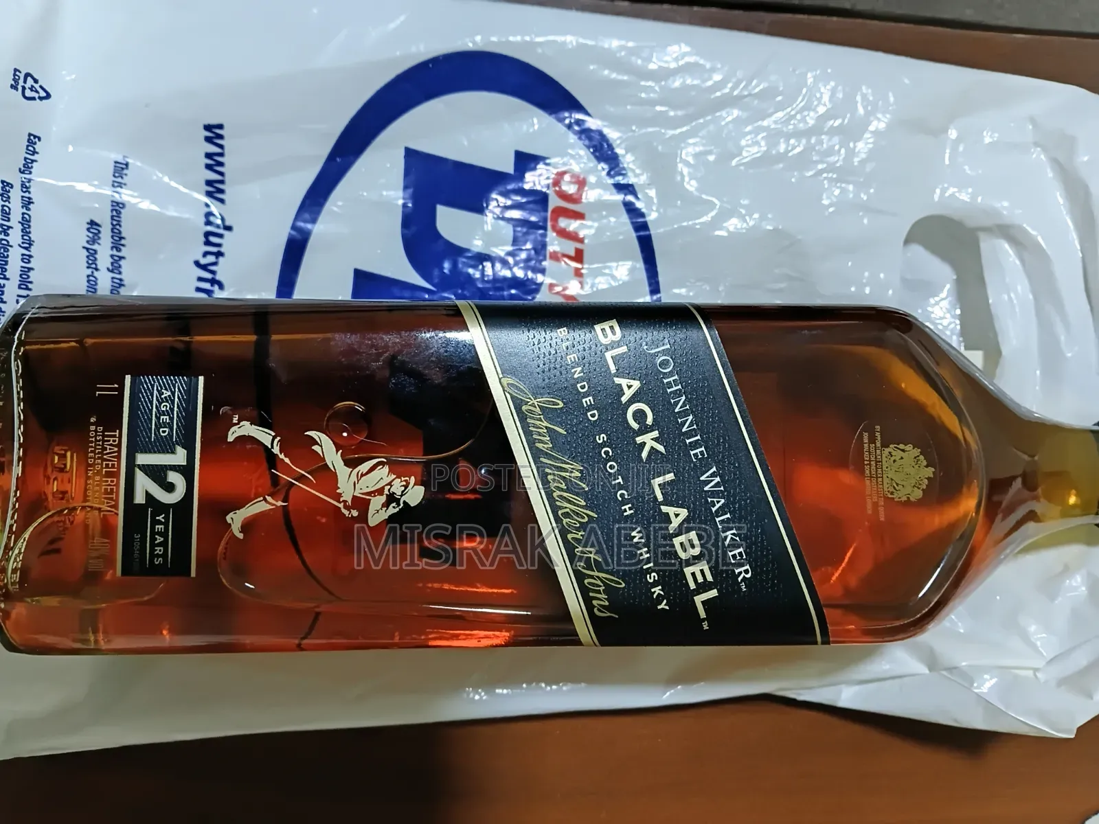 የሚሸጥ ኦሪጅናል ጆኒ ዎከር ብላክ ሌብል ውስኪ (Johnnie Walker Black Label 12 Years