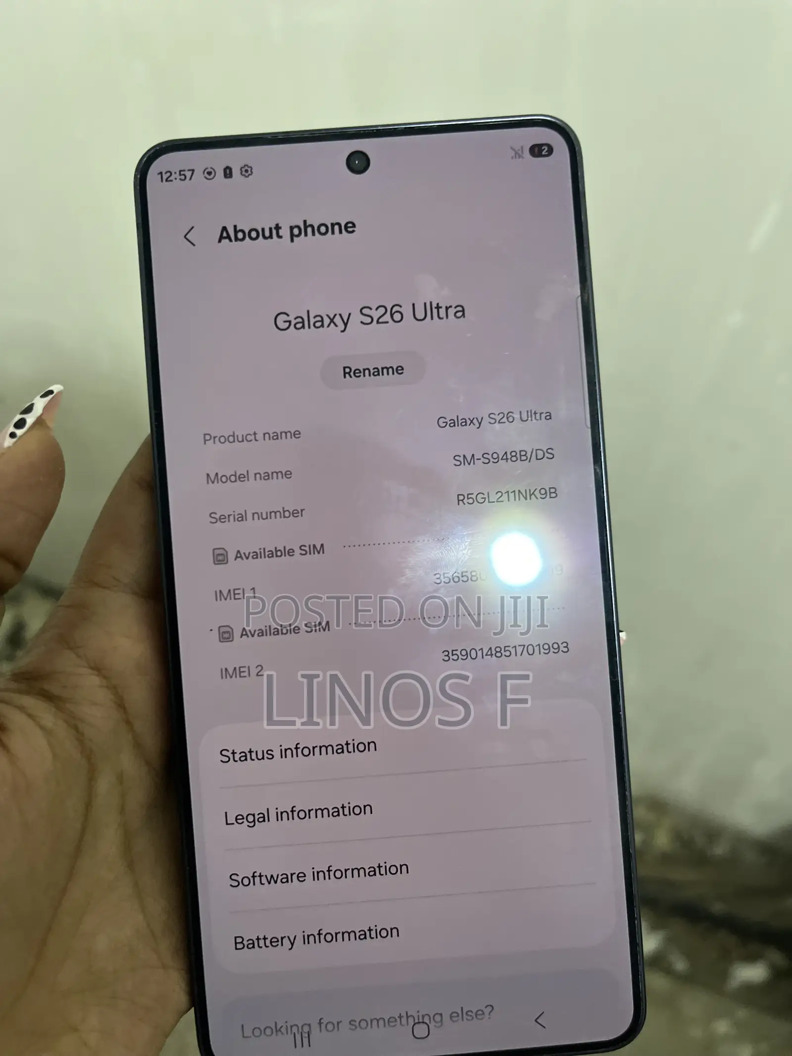 Samsung Galaxy S26 Ultra 5G 256 GB Black
