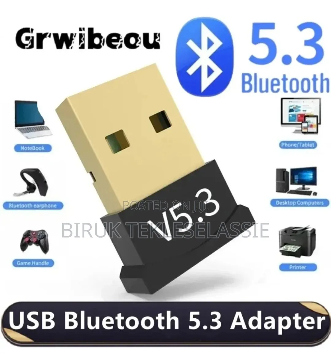 USB Bluetooth Dongle 5.3 Wireles I Adapter USB Dongle