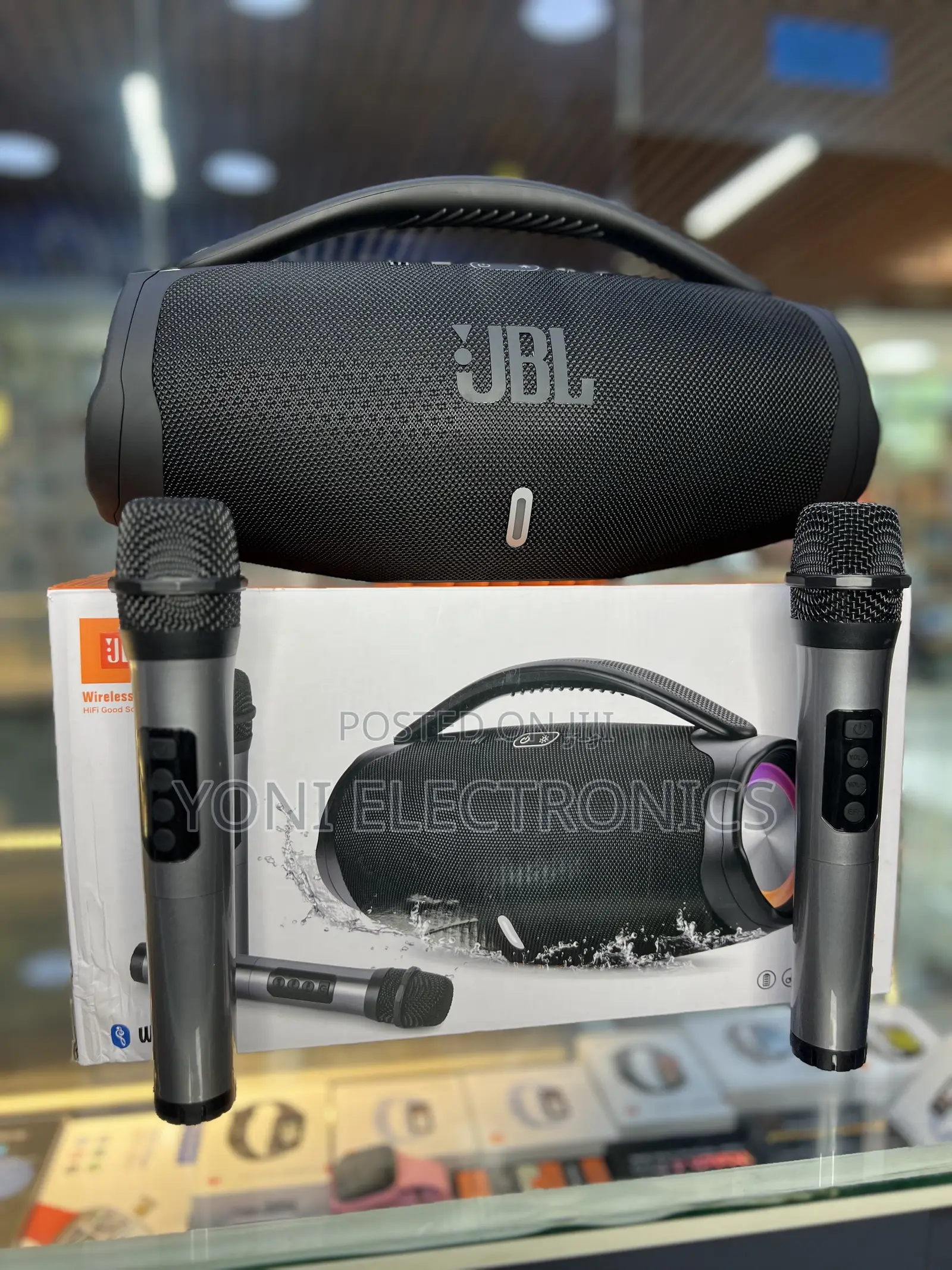 JBL Boomsbox3 Portable Wireless Speaker With Microphones