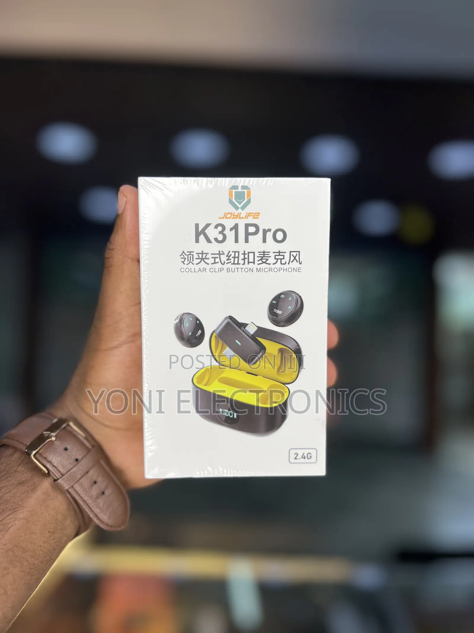 K31Pro Collar Clip Button Microphone