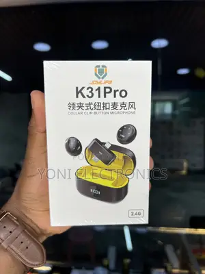 K31Pro Collar Clip Button Microphone