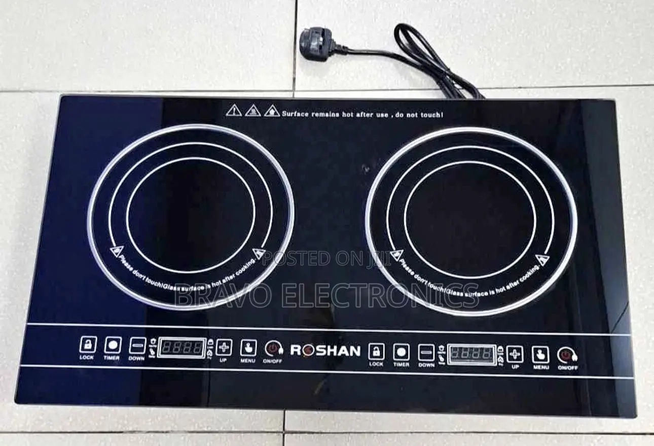 Roshan Touch Stove | 4000w | Built-in Double Fan & Fuse