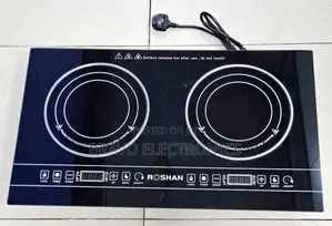 Roshan Touch Stove | 4000w | Built-in Double Fan & Fuse