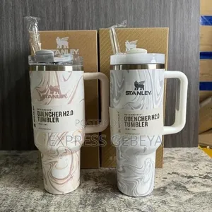 STANLEY Travel Cup Double Layer Stainless Steel Tumbler With Straw