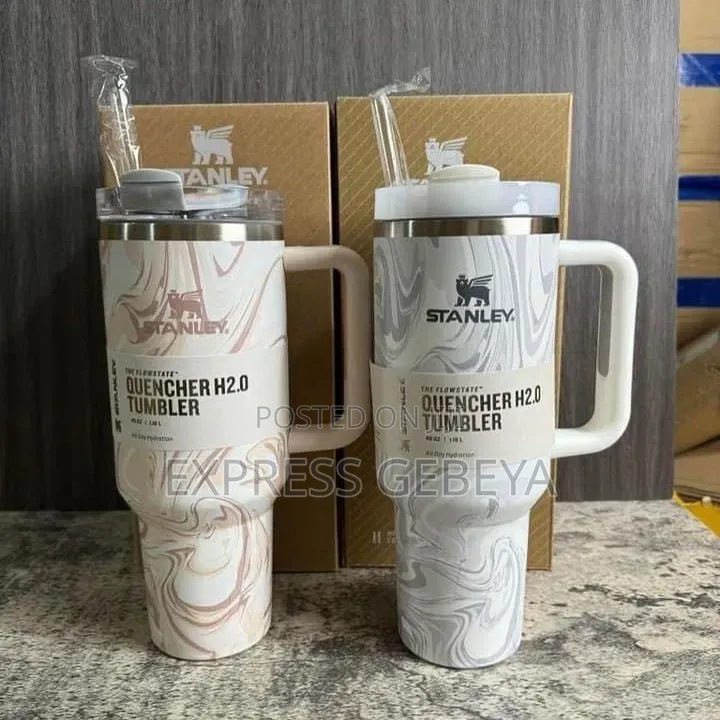 STANLEY Travel Cup Double Layer Stainless Steel Tumbler With Straw