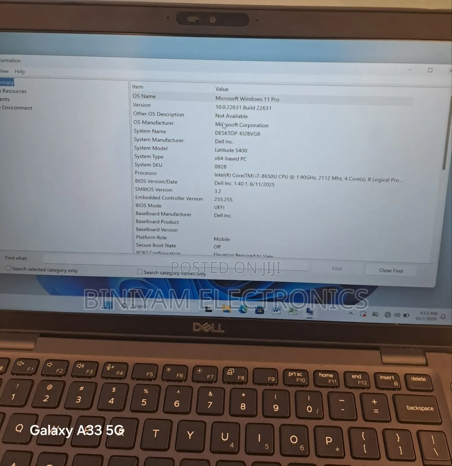 New Laptop Dell Latitude 5400 8GB Intel Core i7 SSD 512GB