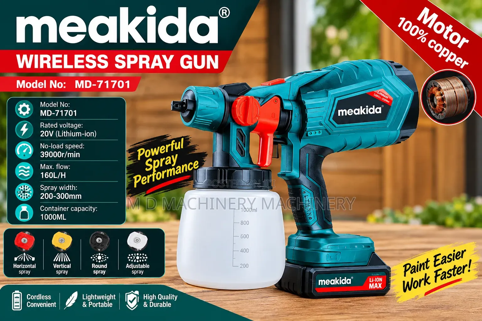 Werless Spray Gun