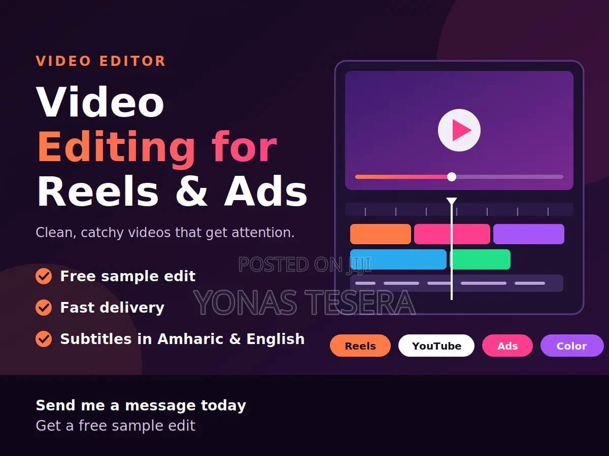 Video Editor for TikTok, Reels & Ads | Free Sample Edit
