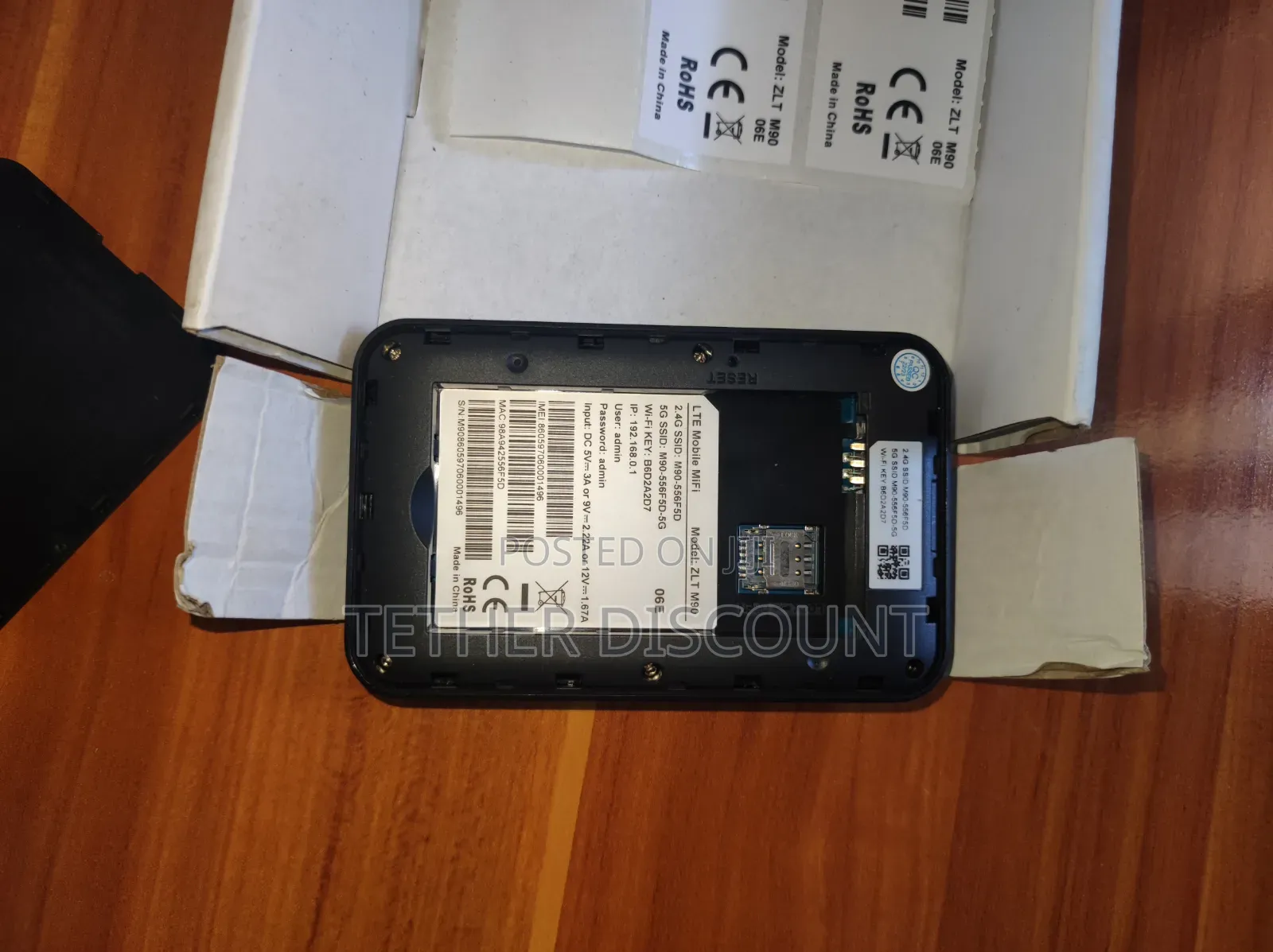 ZLT M90 06E 4G LTE Portable Mobile Wi-Fi (MiFi) Router.
