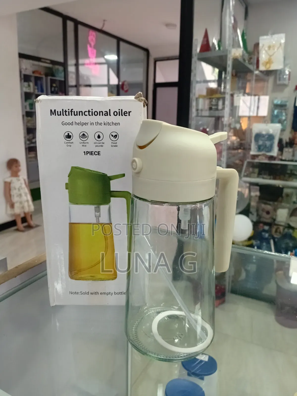 2-in-1 Oil Dispenser and Sprayer Bottle