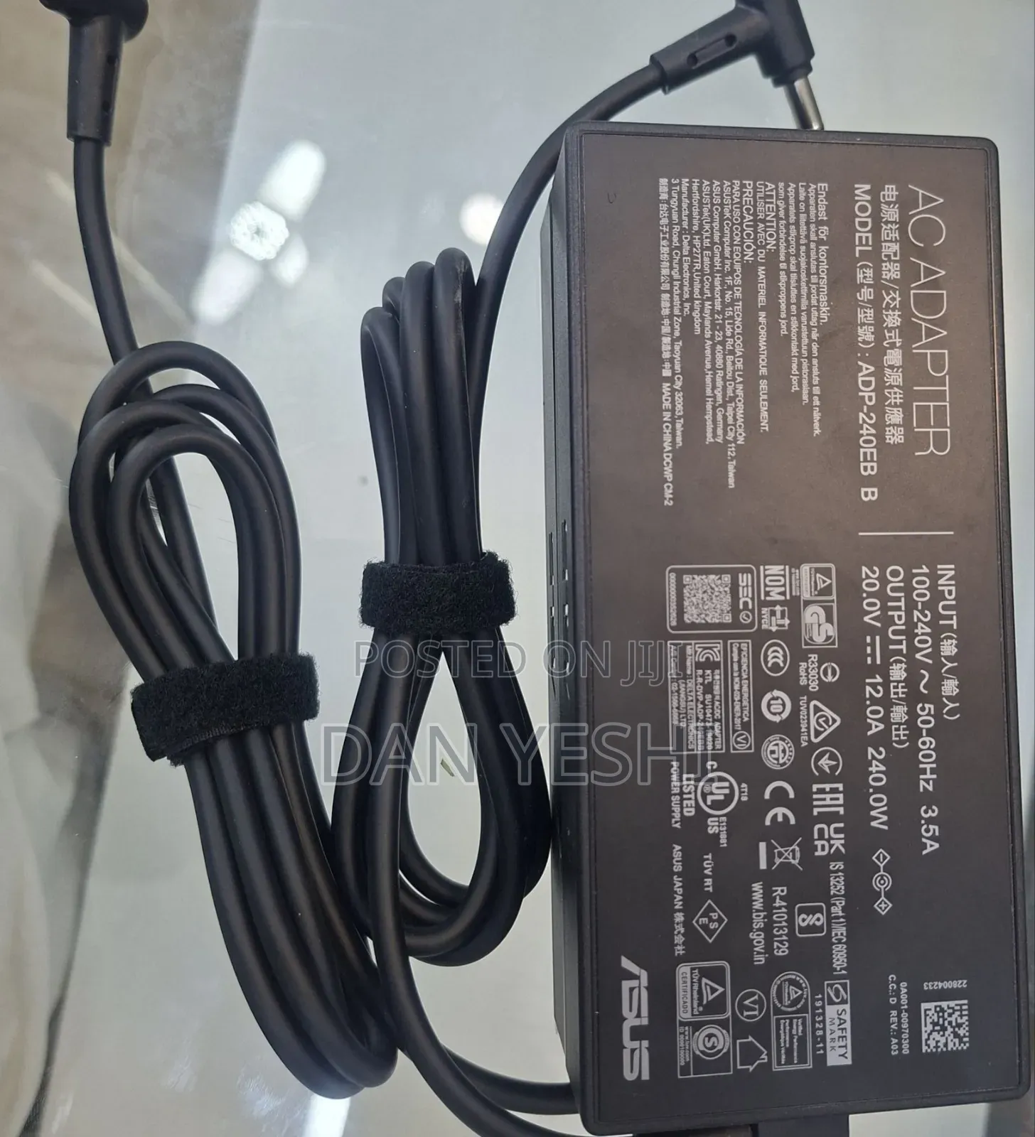 For ASUS Gaming Charger 
 Original Charger 
 240Watt