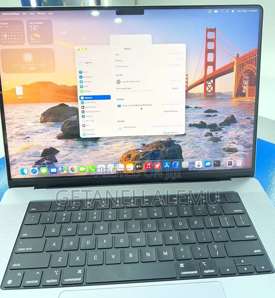 New Laptop Apple MacBook Pro 2021 M1 32GB Apple M1 Pro SSD 1T