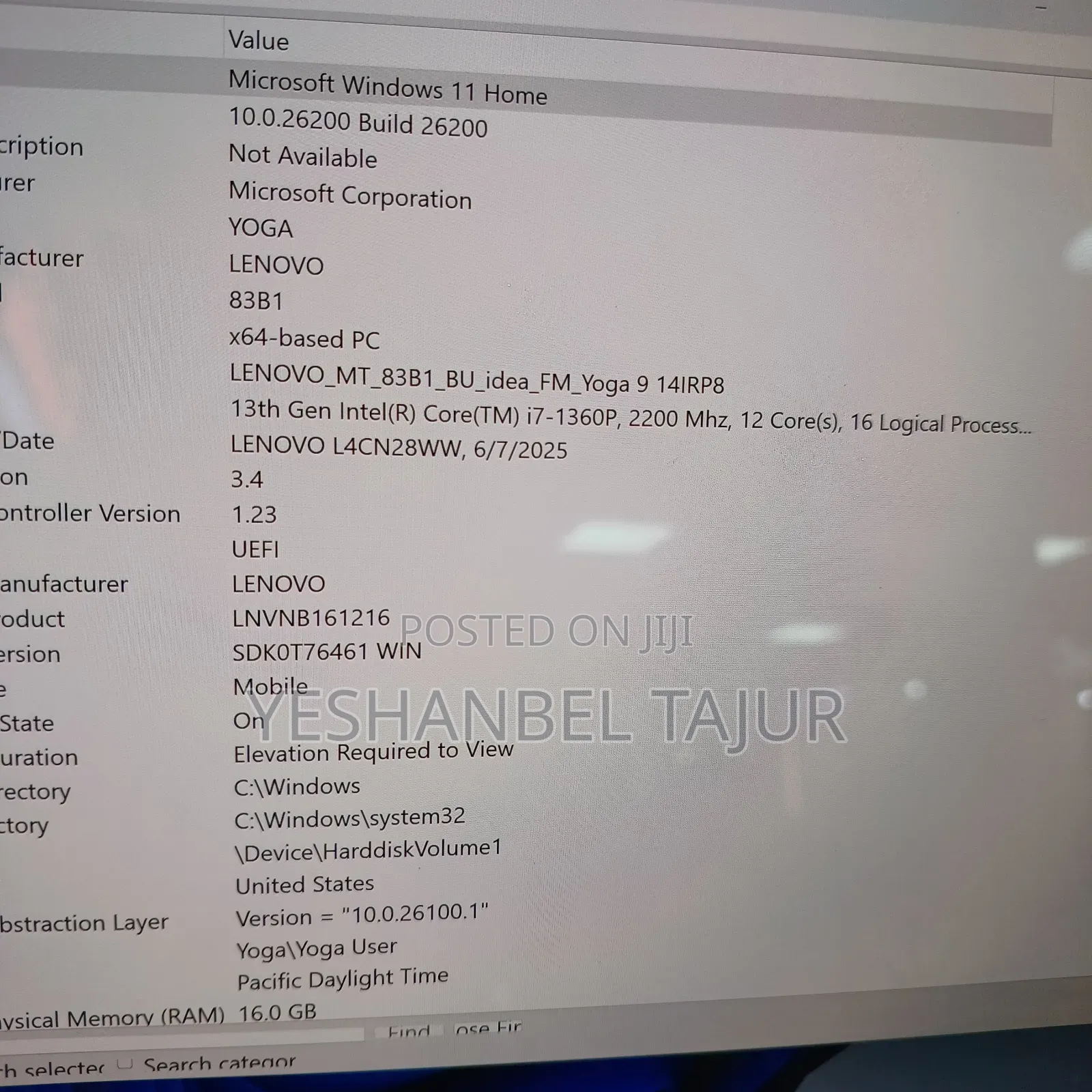 New Laptop Lenovo Yoga 9 16GB Intel Core i7 SSD 1T