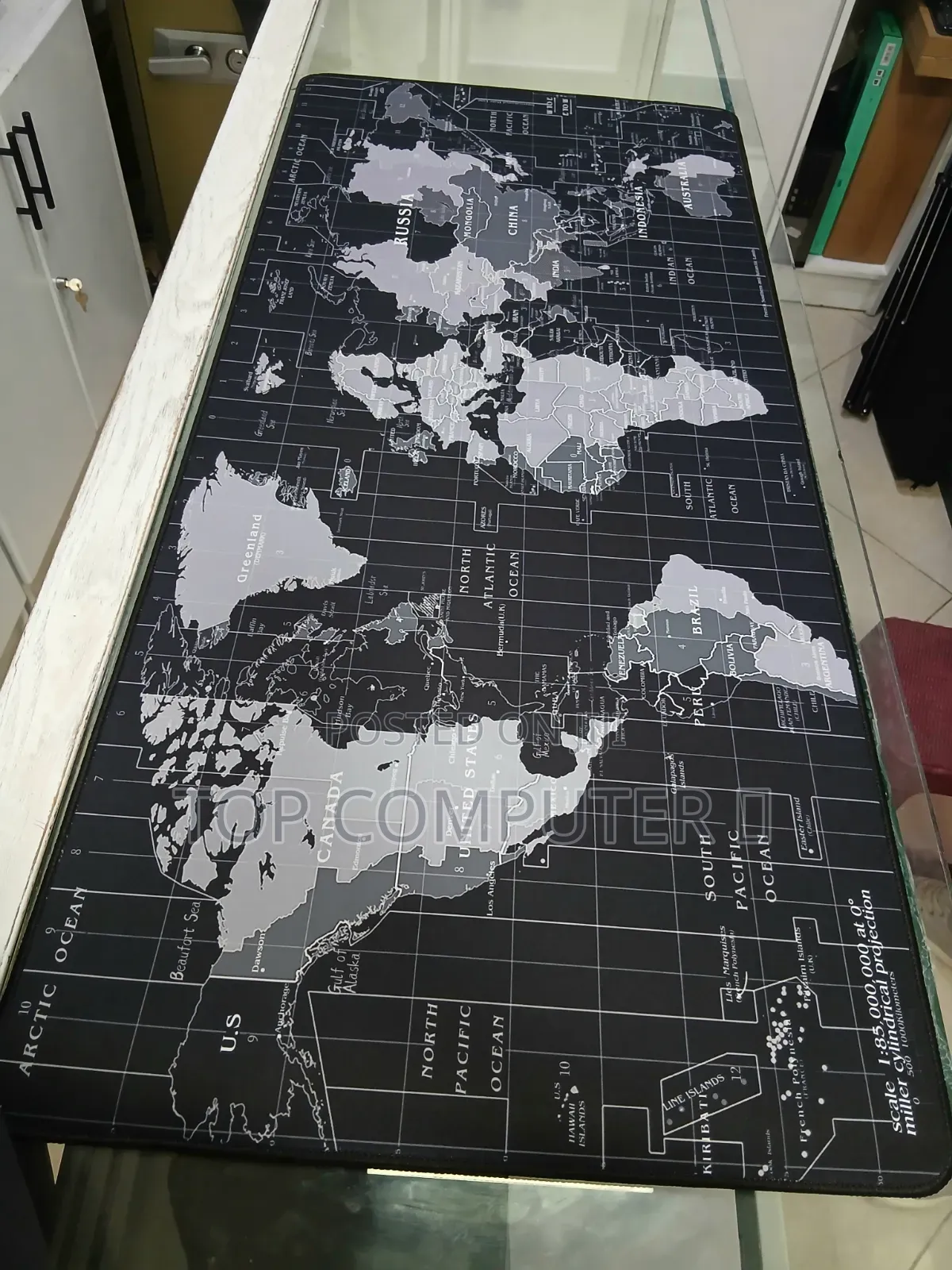 World Map Desk Mat / Large Mouse